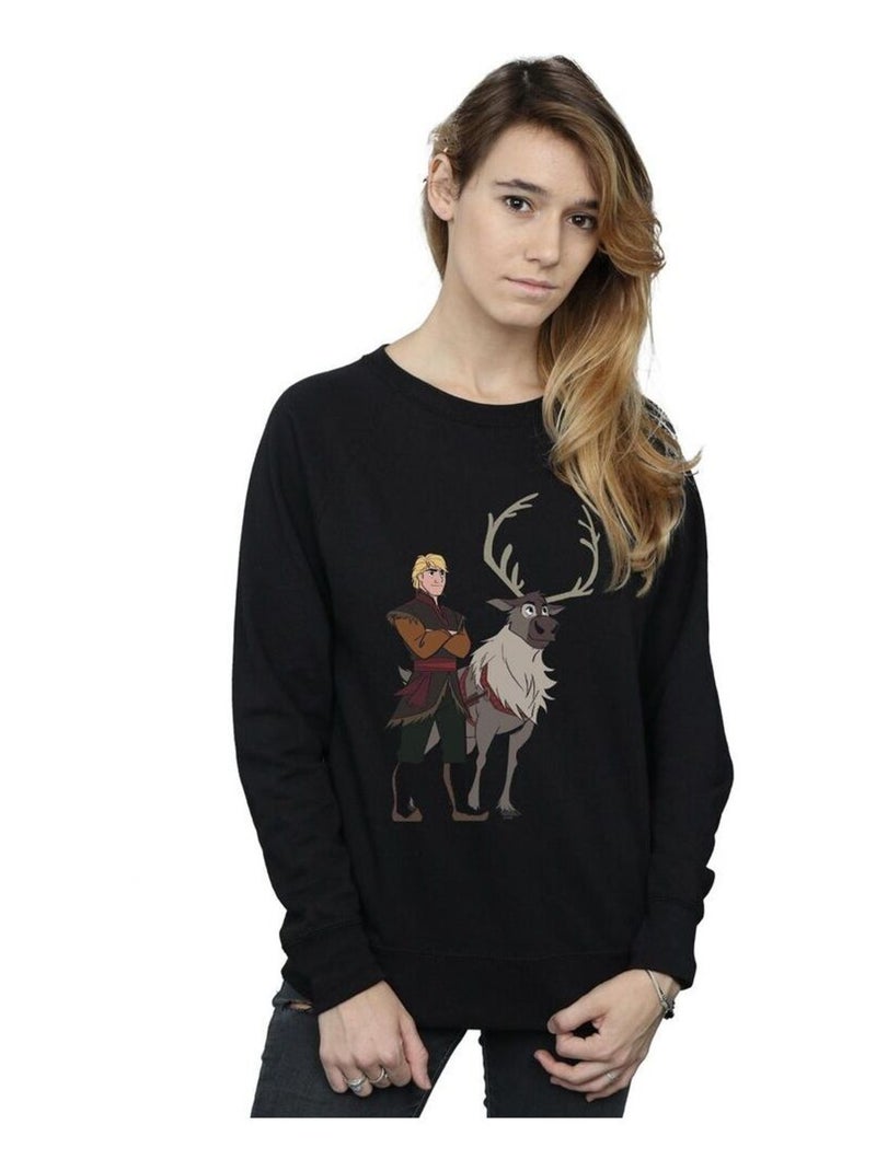 Disney - Sweat FROZEN Noir - Kiabi