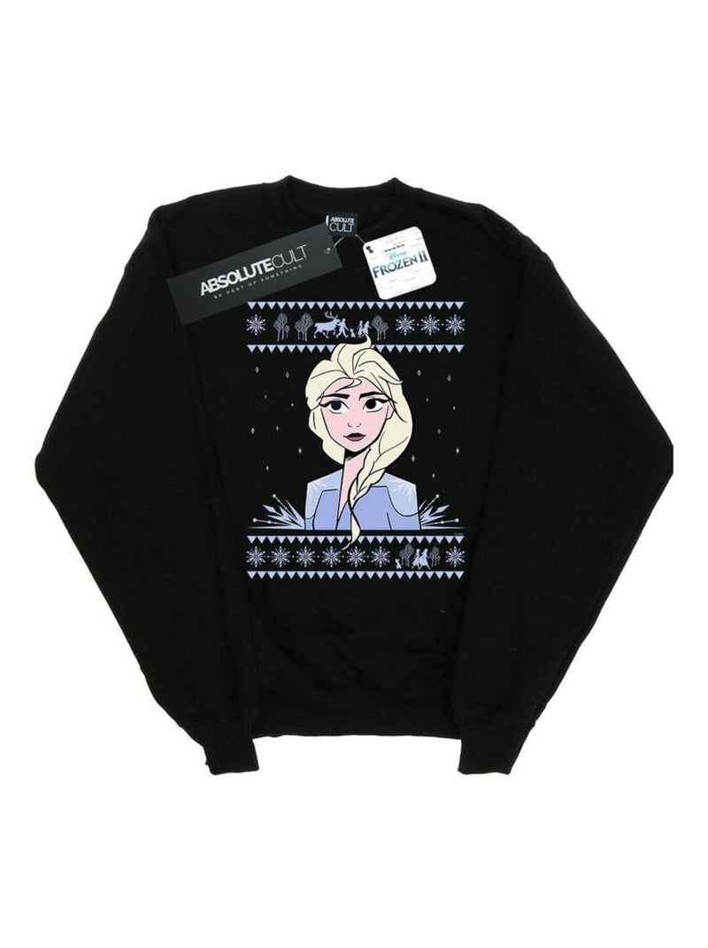 Disney - Sweat FROZEN Noir - Kiabi