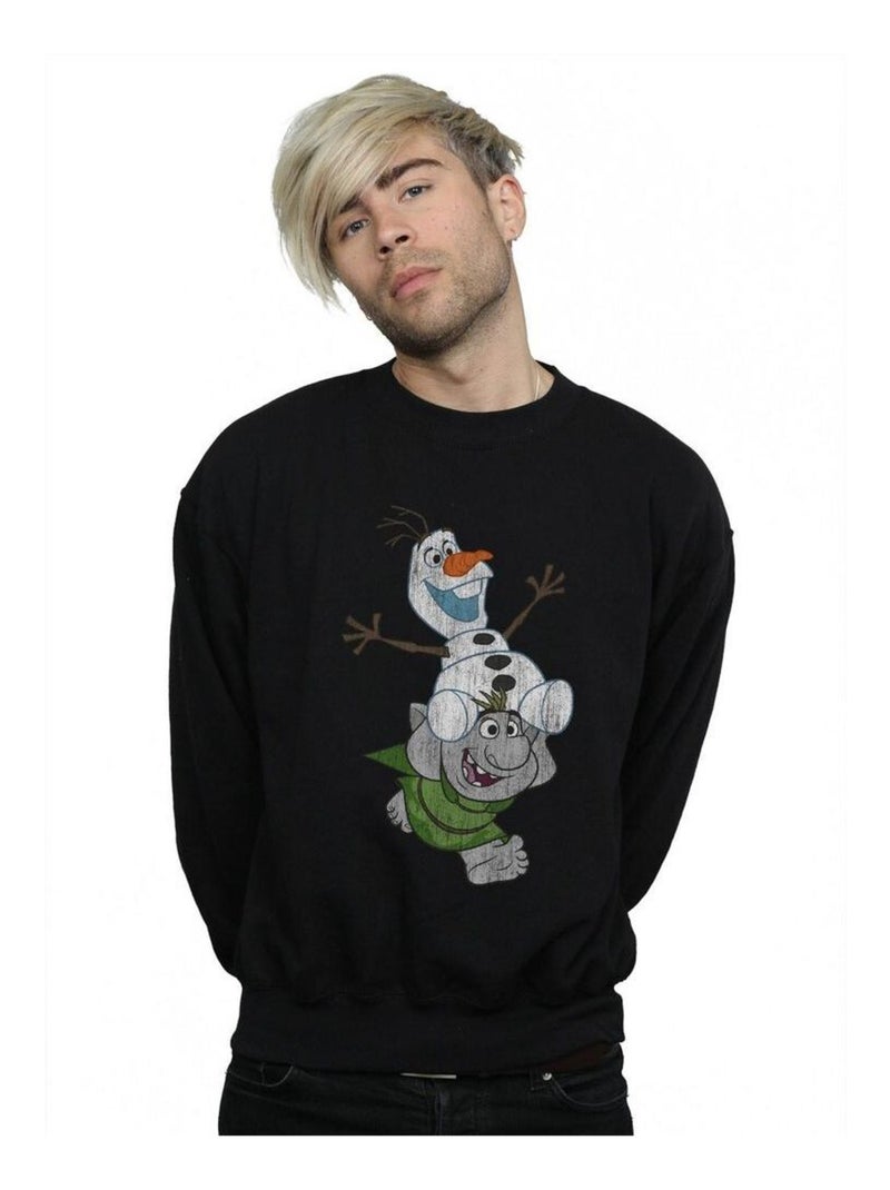 Disney - Sweat FROZEN Noir - Kiabi