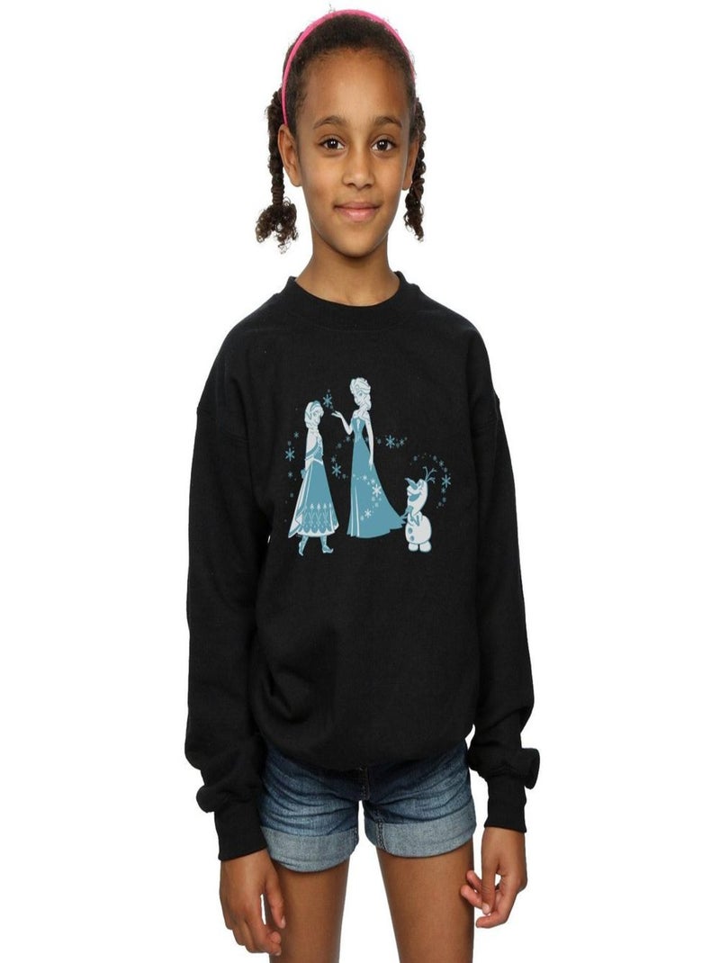Disney - Sweat FROZEN Noir - Kiabi