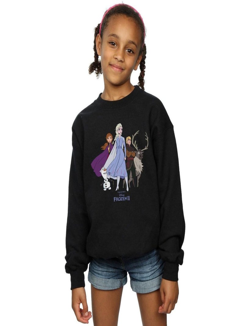 Disney - Sweat FROZEN Noir - Kiabi