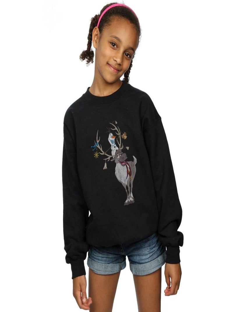 Disney - Sweat FROZEN Noir - Kiabi