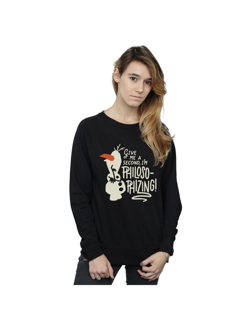Disney - Sweat FROZEN PHILOSOPHIZING Noir - Kiabi
