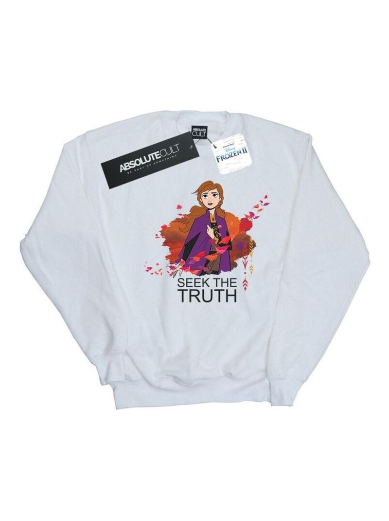 Disney - Sweat FROZEN SEEK THE TRUTH Blanc - Kiabi