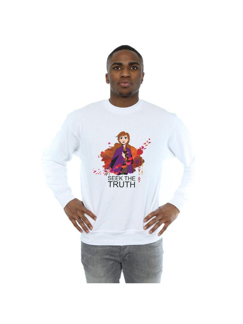 Disney - Sweat FROZEN SEEK THE TRUTH Blanc - Kiabi
