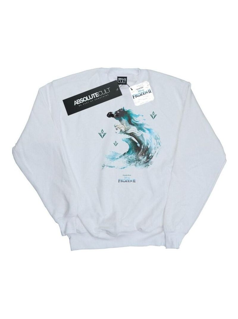 Disney - Sweat FROZEN THE WATER SPIRIT Blanc - Kiabi