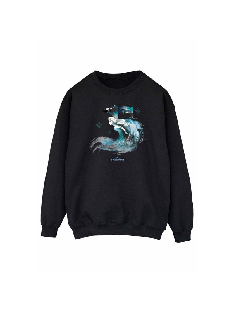 Disney - Sweat FROZEN THE WATER SPIRIT Noir - Kiabi
