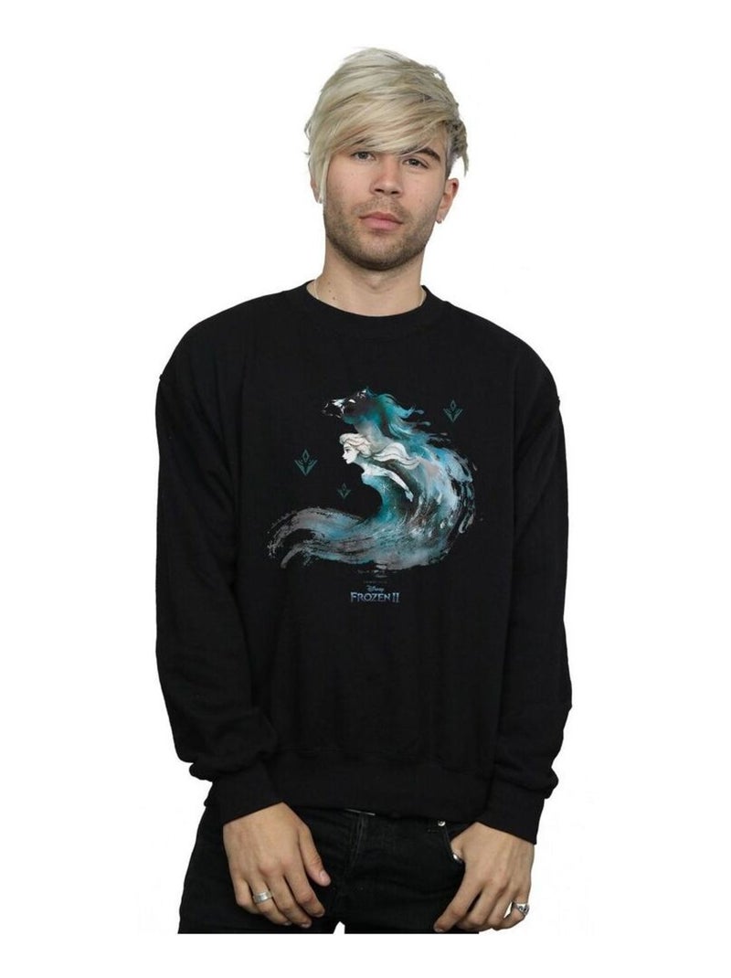 Disney - Sweat FROZEN THE WATER SPIRIT Noir - Kiabi