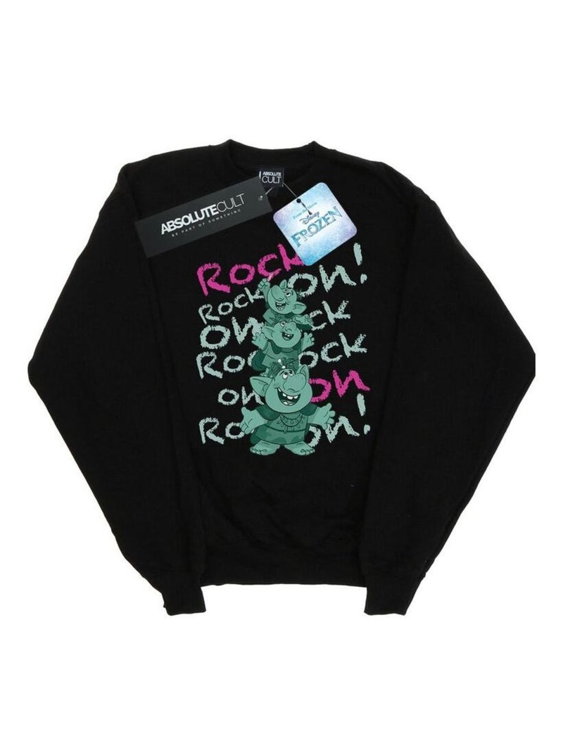 Disney - Sweat FROZEN TROLLS ROCK ON Noir - Kiabi