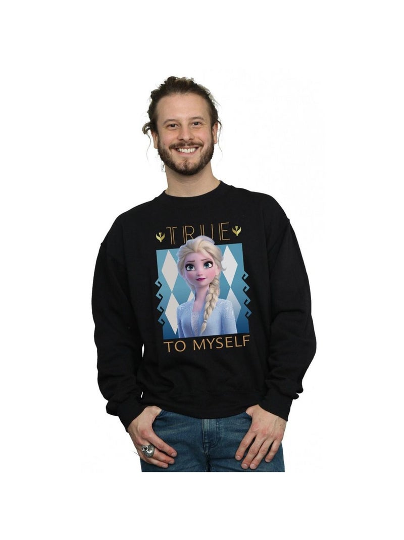 Disney - Sweat FROZEN TRUE TO MYSELF Noir - Kiabi