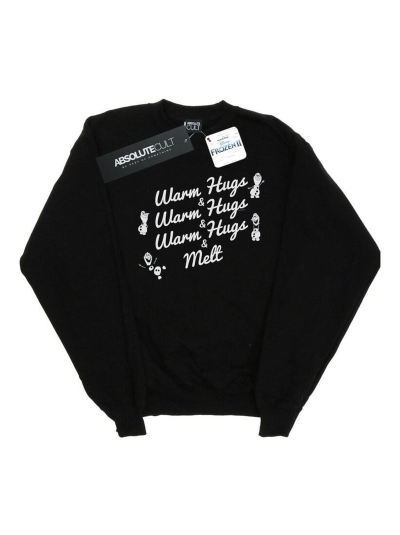 Disney - Sweat FROZEN WARM HUGS AND MELT Noir - Kiabi