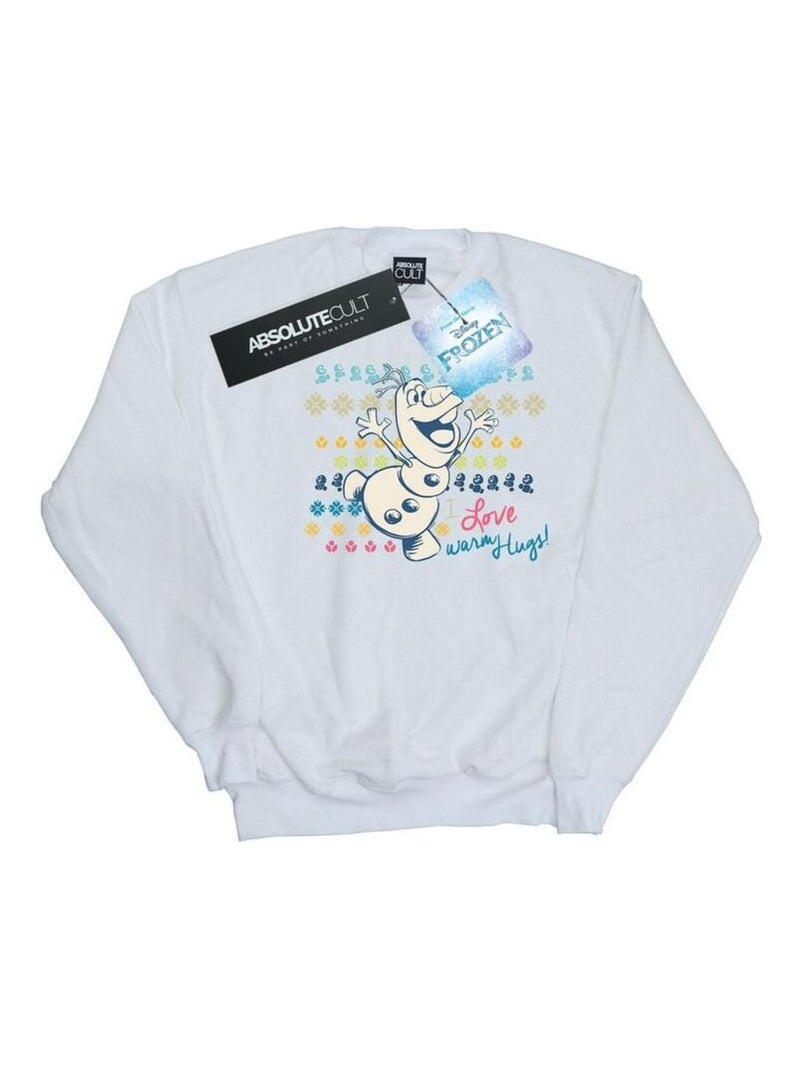 Disney - Sweat FROZEN WARM HUGS Blanc - Kiabi