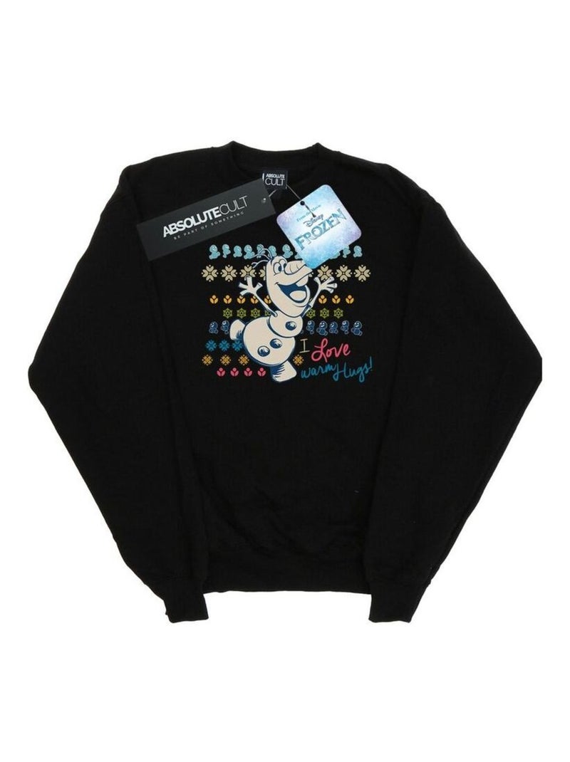 Disney - Sweat FROZEN WARM HUGS Noir - Kiabi