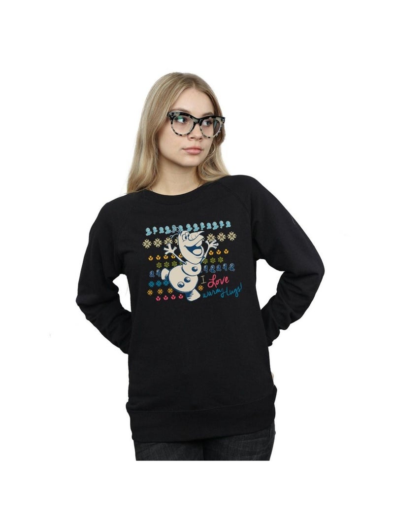 Disney - Sweat FROZEN WARM HUGS Noir - Kiabi