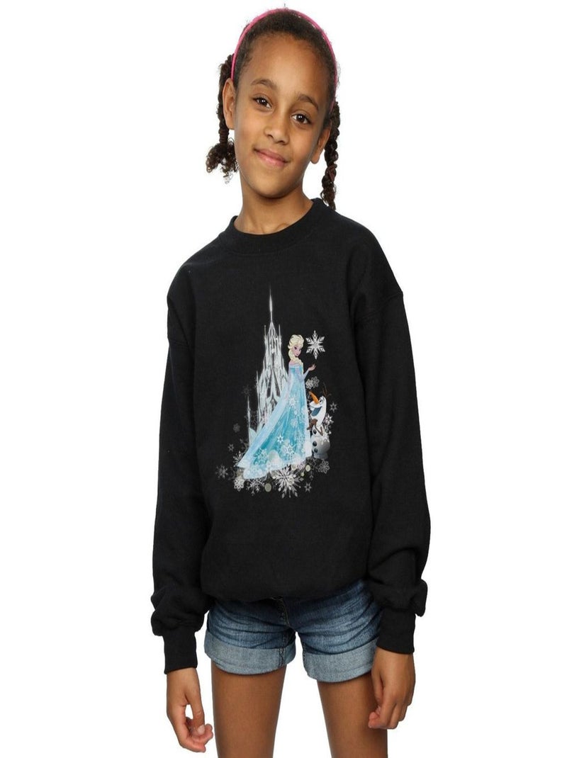 Disney - Sweat FROZEN WINTER MAGIC Noir - Kiabi