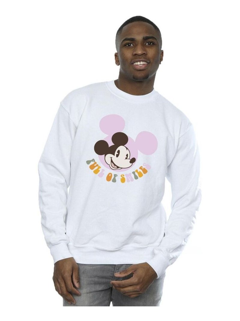 Disney - Sweat FULL OF SMILES Blanc - Kiabi
