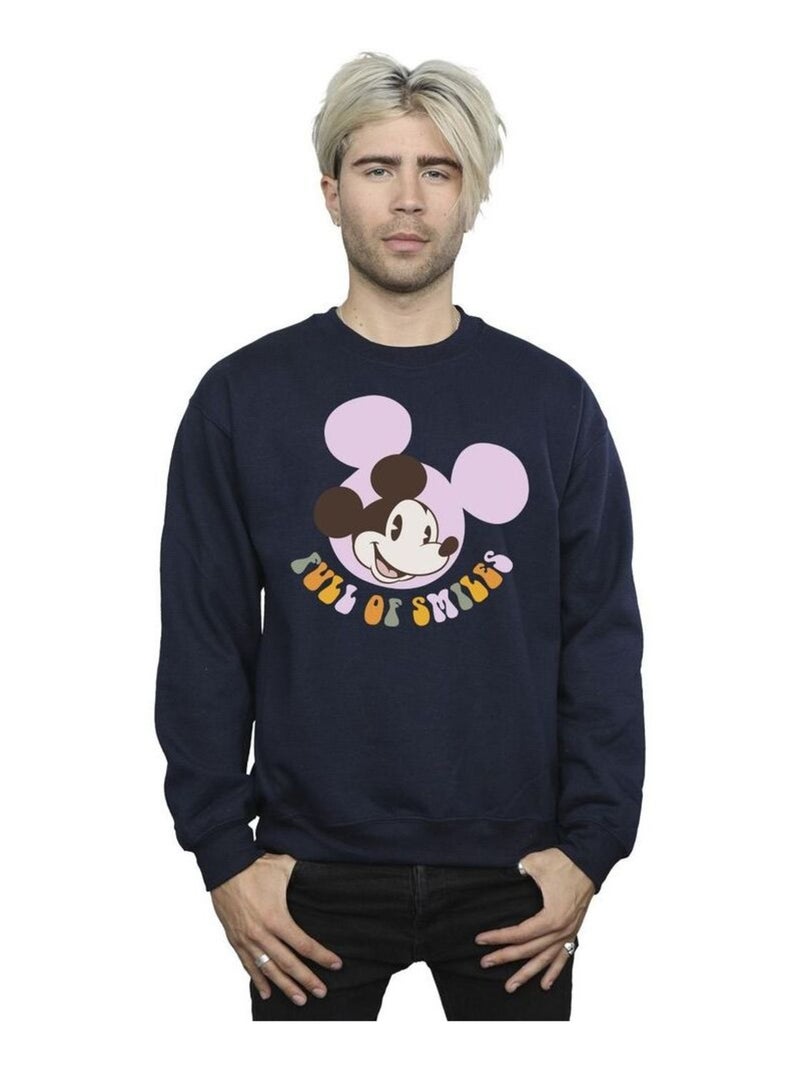 Disney - Sweat FULL OF SMILES Bleu marine - Kiabi