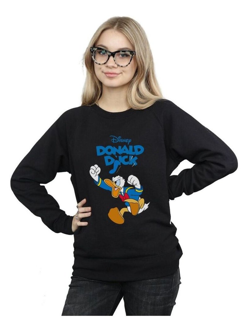 Disney - Sweat FURIOUS DONALD Noir - Kiabi