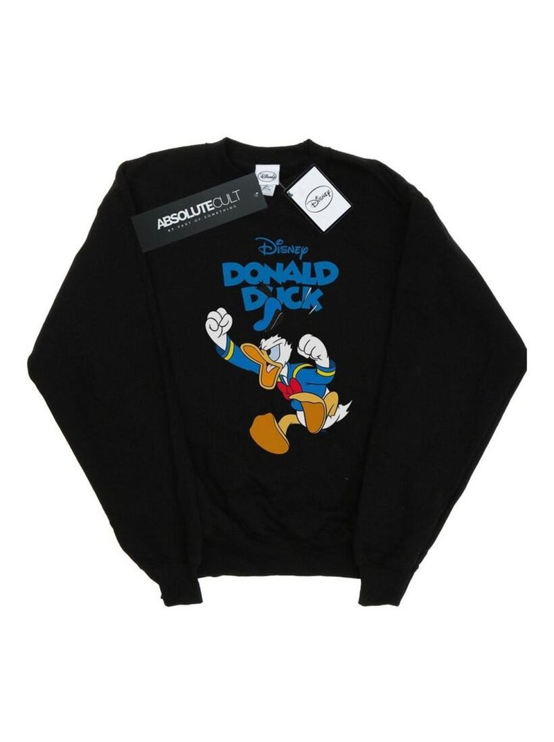 Disney - Sweat FURIOUS DONALD Noir - Kiabi