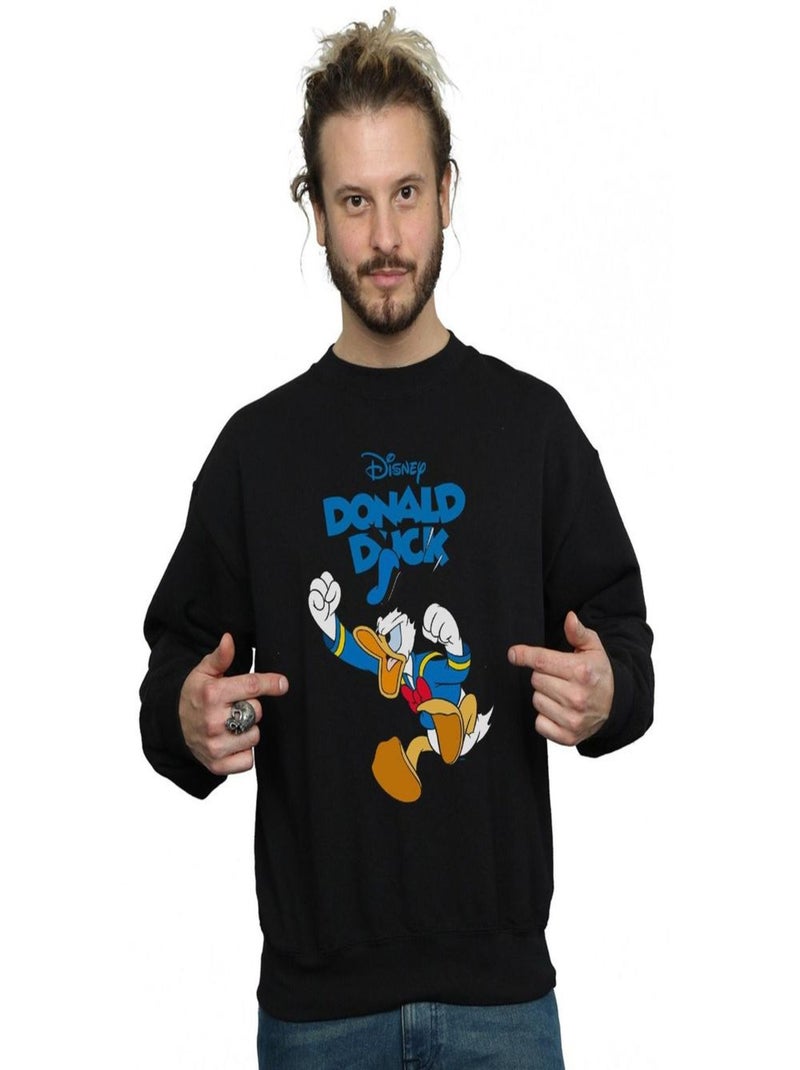 Disney - Sweat FURIOUS DONALD Noir - Kiabi
