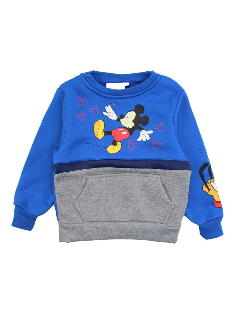Disney - Sweat garçon imprimé Mickey Bleu - Kiabi
