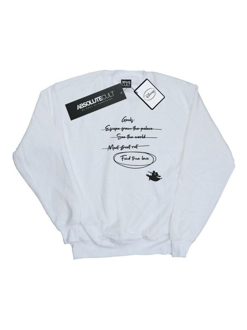Disney - Sweat GOALS Blanc - Kiabi