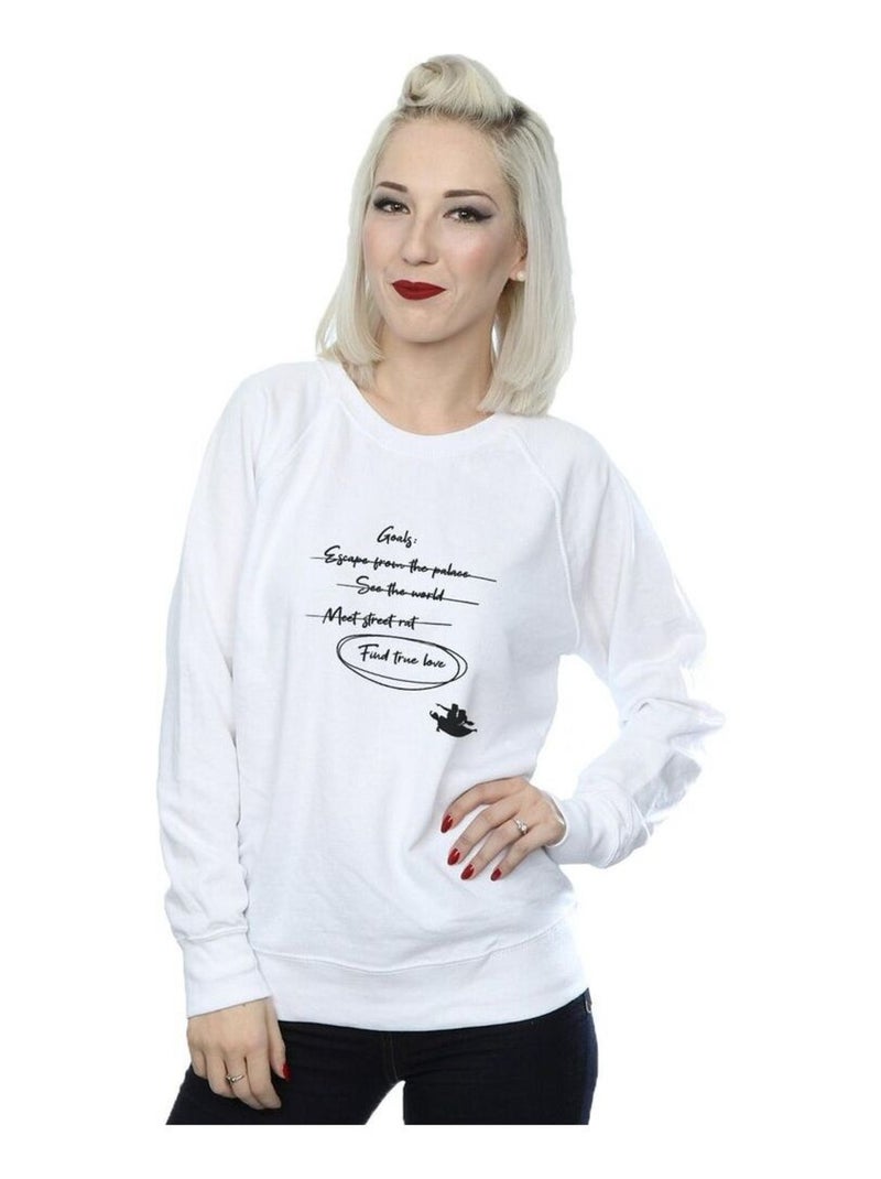Disney - Sweat GOALS Blanc - Kiabi