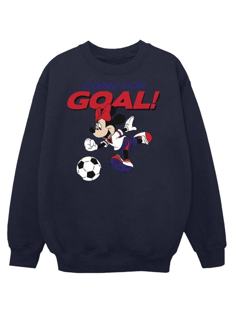 Disney - Sweat GOING FOR GOAL Bleu marine - Kiabi