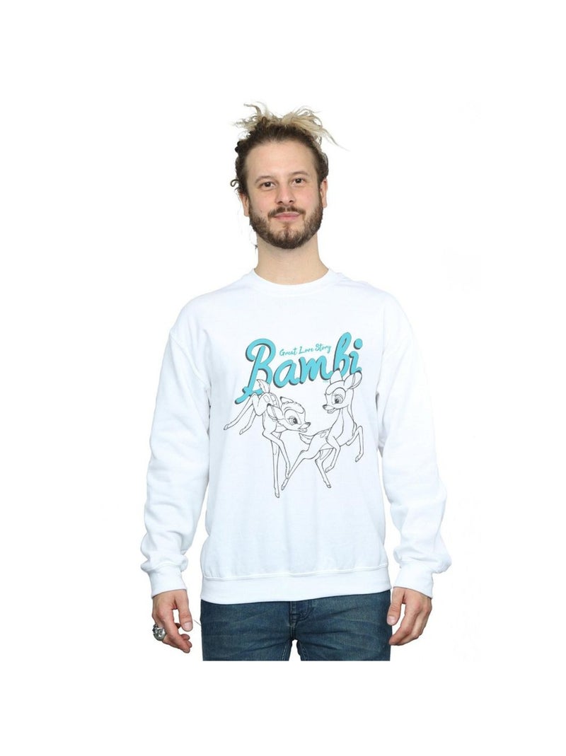 Disney - Sweat GREAT LOVE STORY Blanc - Kiabi
