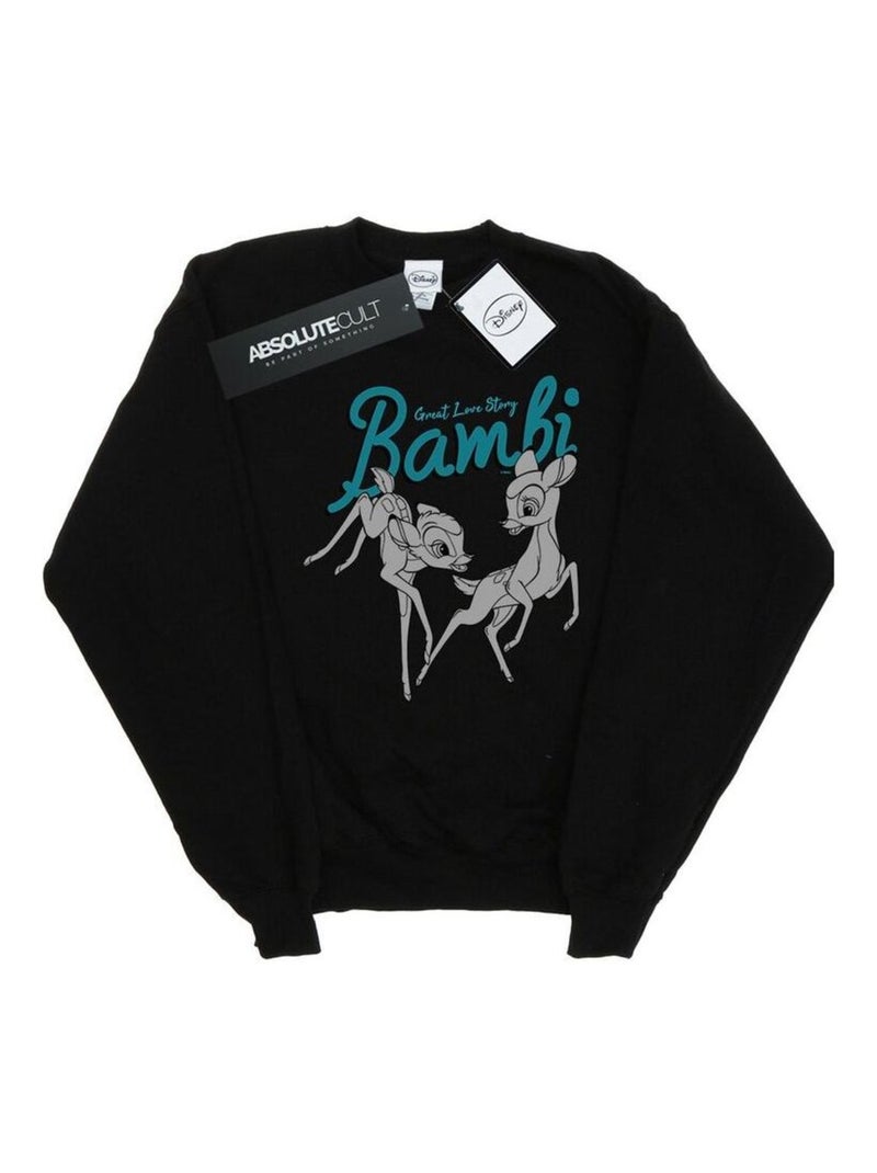 Disney - Sweat GREAT LOVE STORY Noir - Kiabi