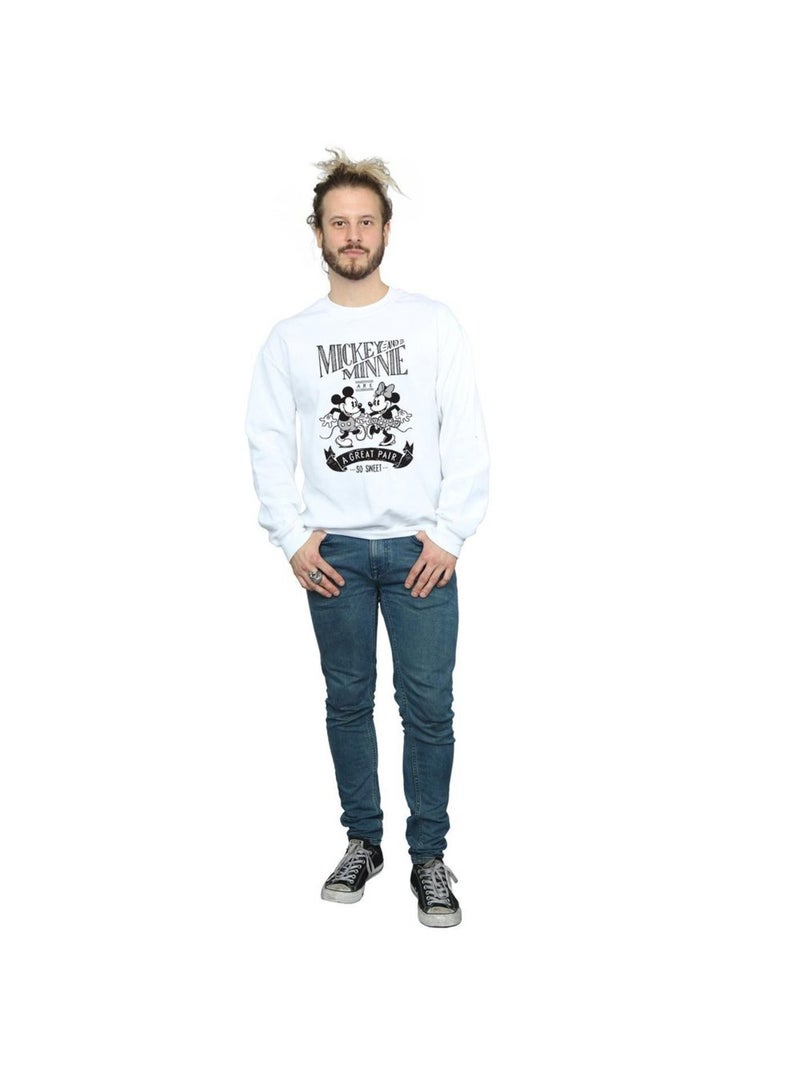 Disney - Sweat GREAT PAIR Blanc - Kiabi