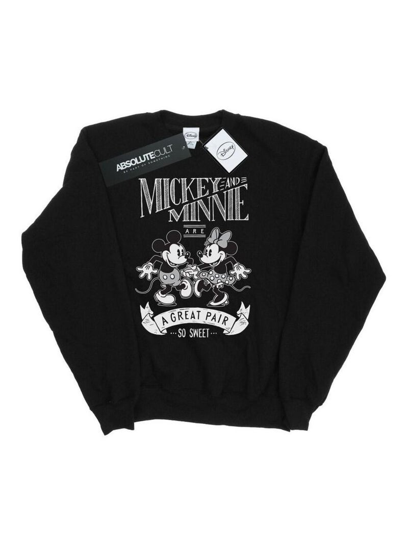 Disney - Sweat GREAT PAIR Noir - Kiabi