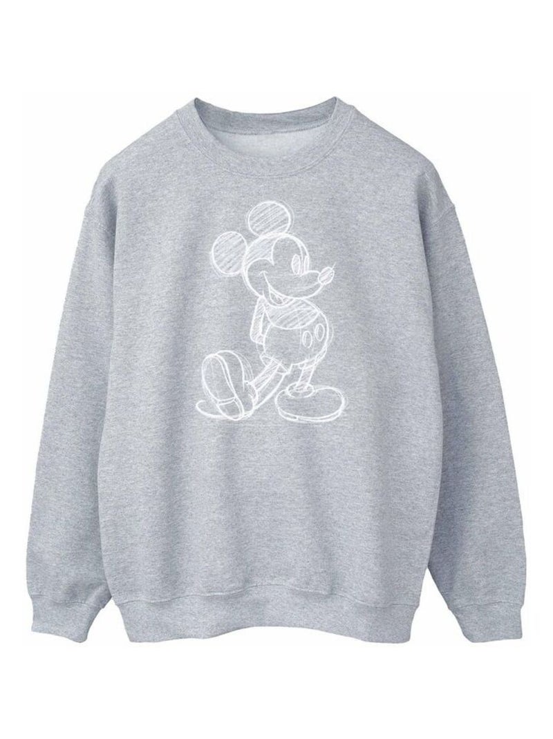 Disney - Sweat Gris chiné - Kiabi