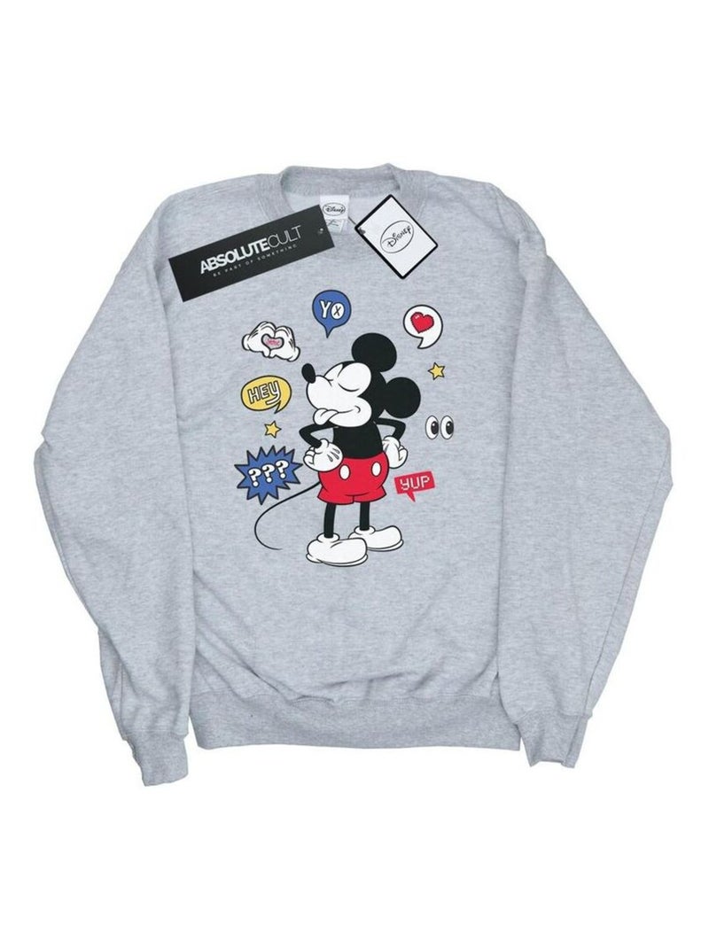 Disney - Sweat Gris chiné - Kiabi
