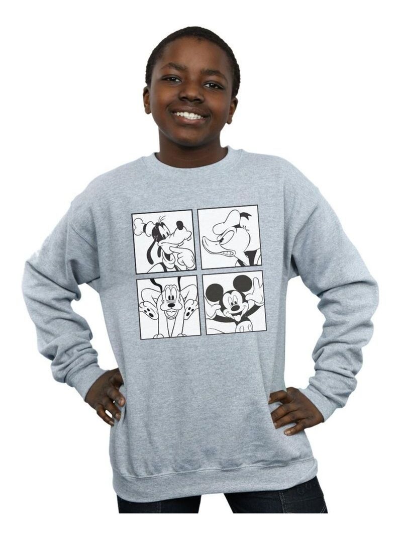 Disney - Sweat Gris chiné - Kiabi