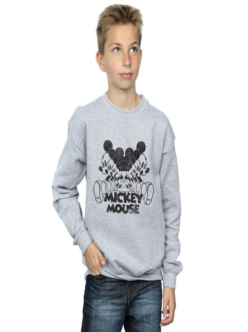 Disney - Sweat Gris chiné - Kiabi