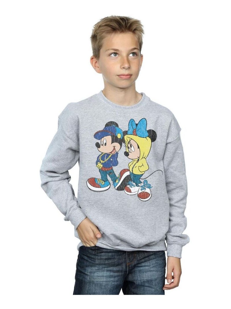Disney - Sweat Gris chiné - Kiabi