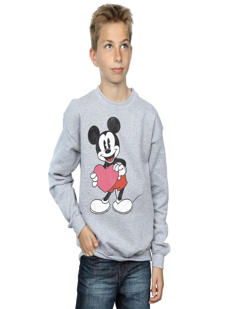 Disney - Sweat Gris chiné - Kiabi