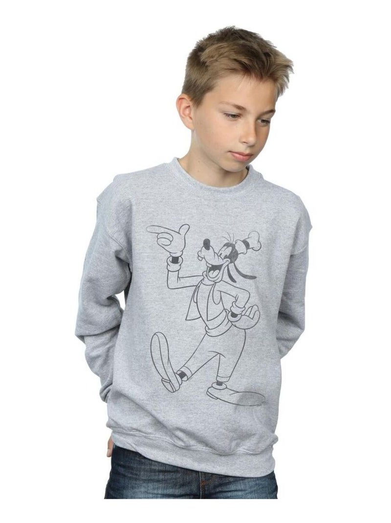 Disney - Sweat Gris chiné - Kiabi