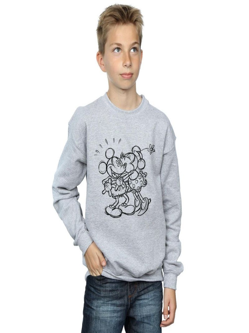 Disney - Sweat Gris chiné - Kiabi