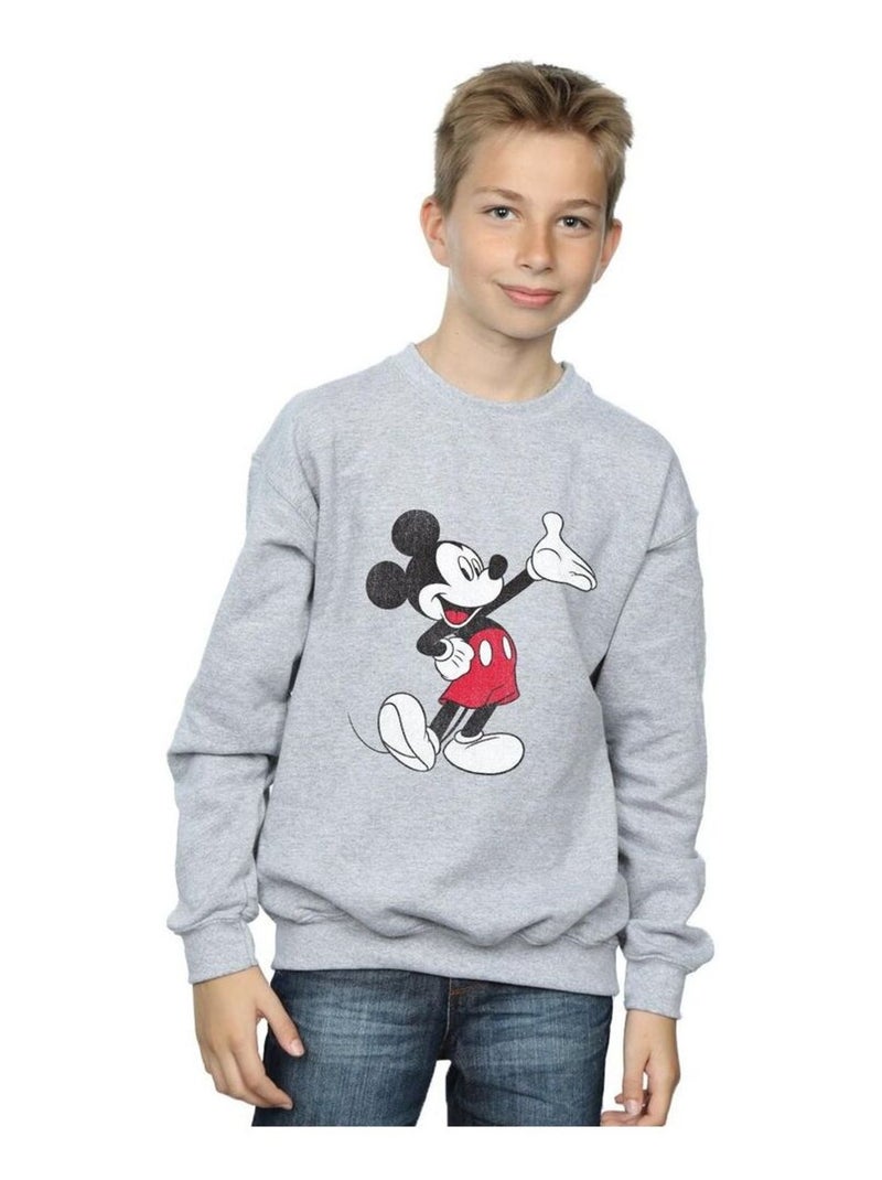 Disney - Sweat Gris chiné - Kiabi