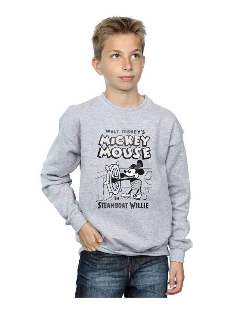 Disney - Sweat Gris chiné - Kiabi