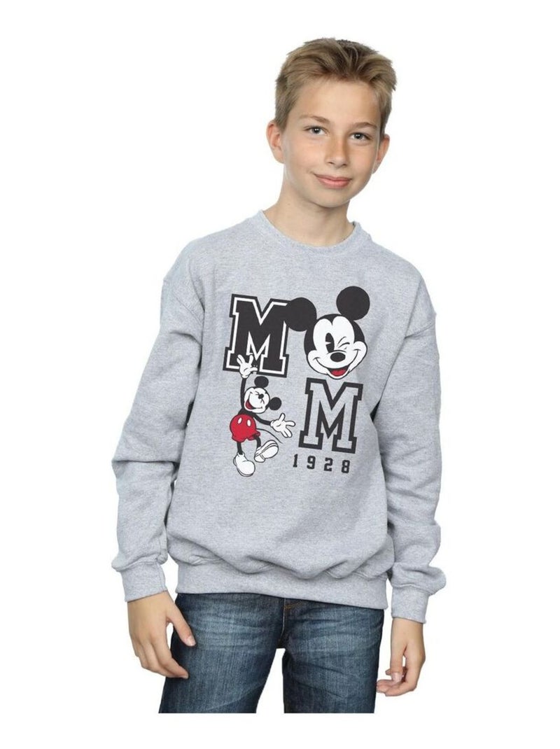 Disney - Sweat Gris chiné - Kiabi