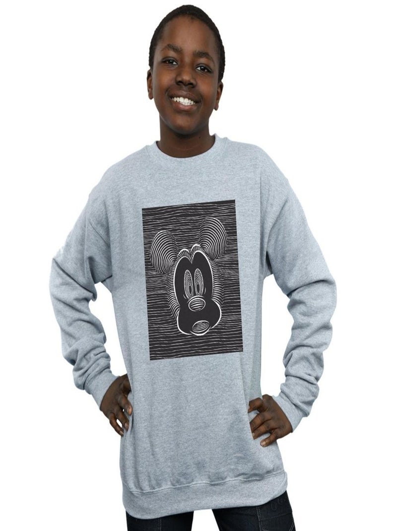 Disney - Sweat Gris chiné - Kiabi