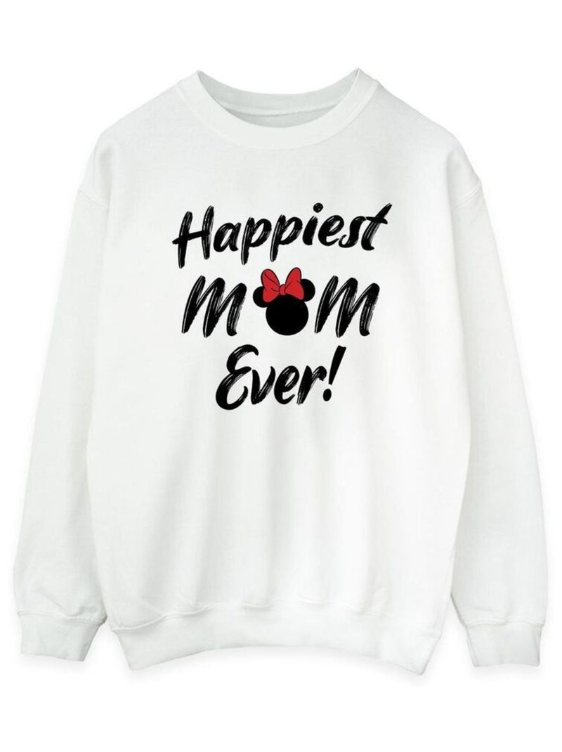 Disney - Sweat HAPPIEST MOM EVER Blanc - Kiabi