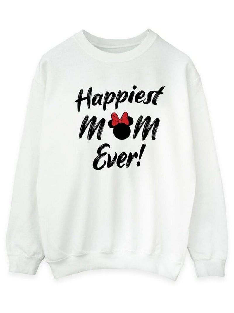 Disney - Sweat HAPPIEST MOM EVER Blanc - Kiabi