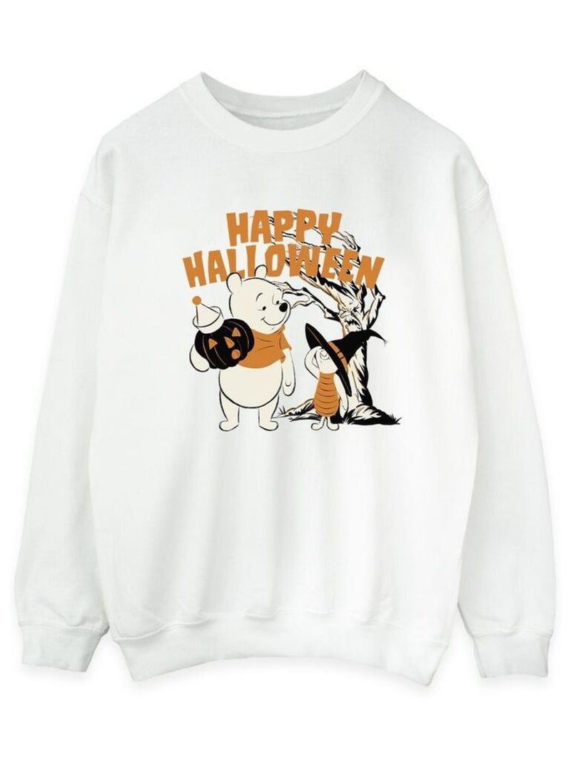 Disney - Sweat HAPPY HALLOWEEN Blanc - Kiabi