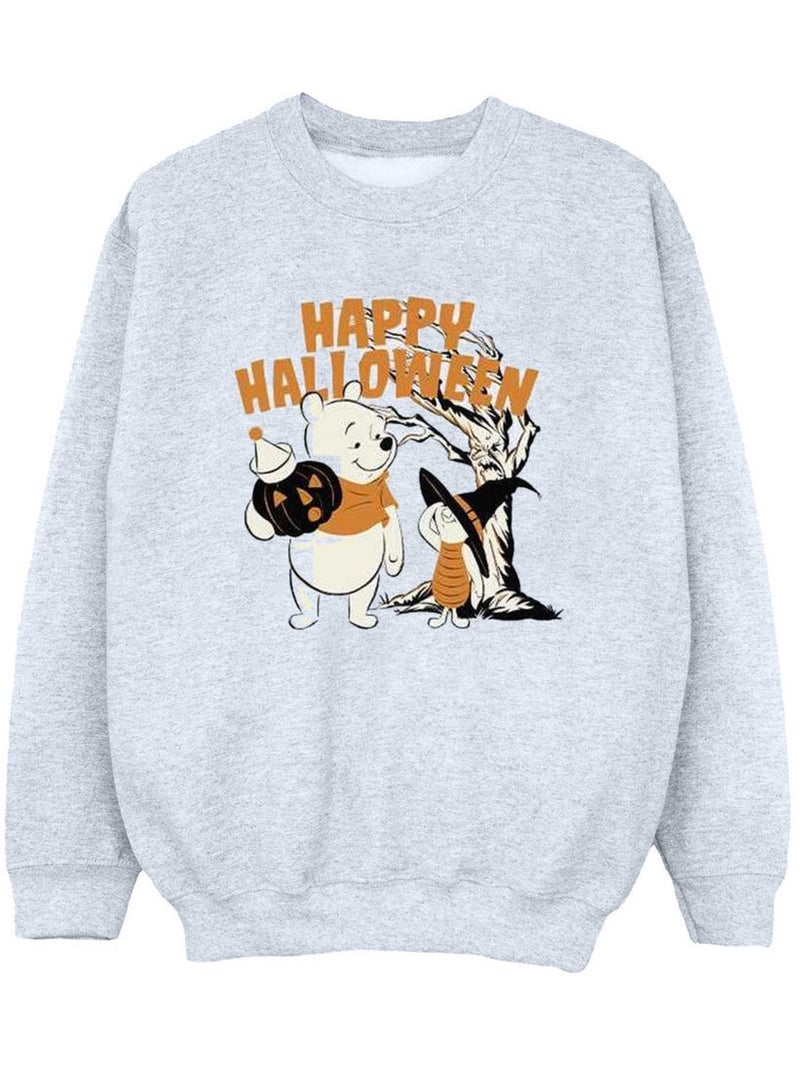 Disney - Sweat HAPPY HALLOWEEN Gris chiné - Kiabi