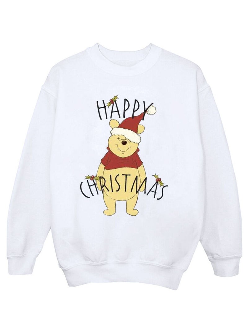Disney - Sweat HAPPY HOLLY Blanc - Kiabi