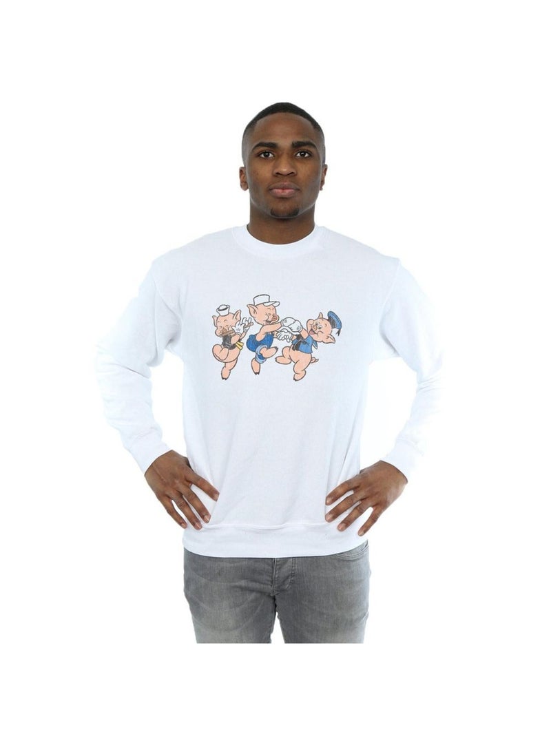 Disney - Sweat HAVING FUN Blanc - Kiabi